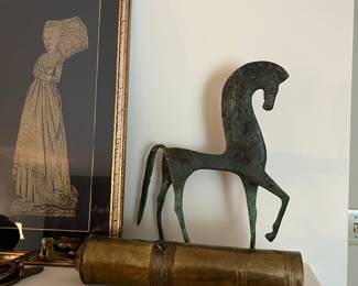 Midcentury horse decor