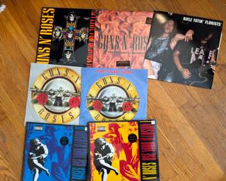 Sealed, first pressings of various Guns N’ Roses albums