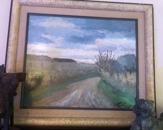Antique Russian oil painting