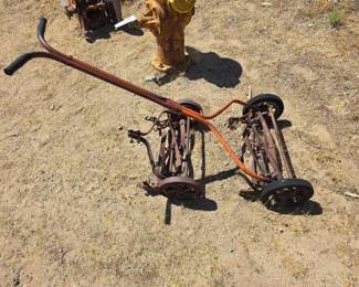 534  2 Vintage Reel Lawn Mowers 
