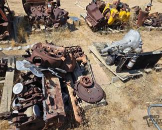 2224  Engine Block Transmission Oil pan Radiator and Engine Parts 