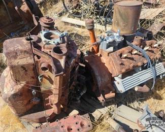 3818  2 Flathead V8 Engines, 1 with Glenwood Marine Exhaust Manifolds 