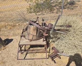 528  Rustic Farm Equipment Yard Art 