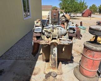 1058  Little John Reuland Corp Wheel Grinder and Standard Plus Metal Cabinet 