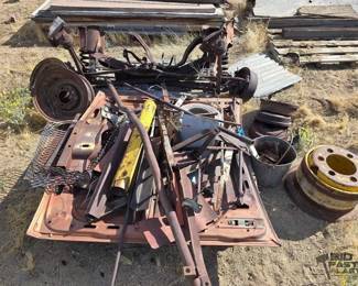 2500  Axel with suspension Parts and Hood 