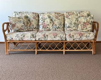 Vintage Bamboo Couch