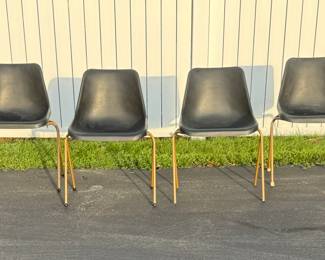 Vintage MCM Shamrock Shell Chairs