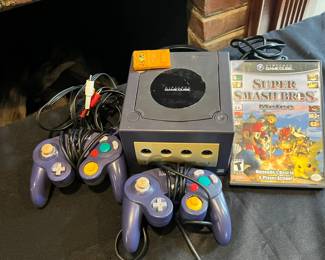 Nintendo Cube with Controllers and Games