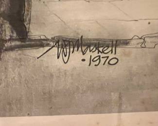 Artist Signature of Etching 