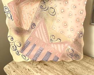 Large Art Pottery Plate 