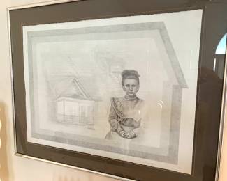 Jewish Framed Etching 