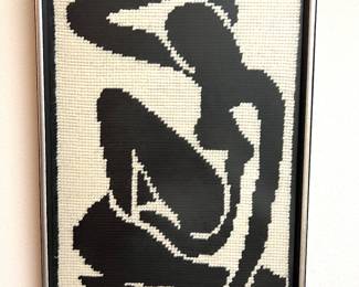 Vintage Needlework Silhouette 