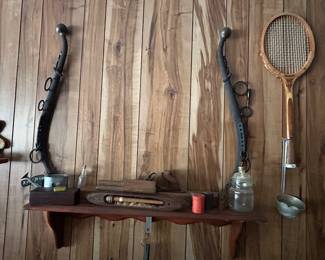 Antique tools and decor