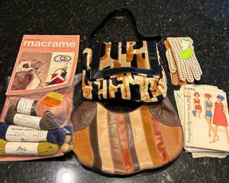 Vintage macrame, purses, patterns and more