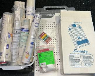 Embroidery and quilting supplies