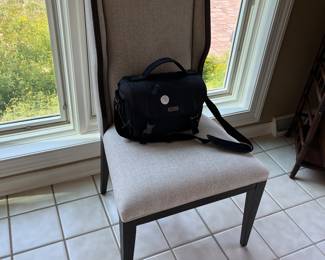 Nikon Camera on Linen Chair