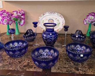 Colbalt Blue Cut to Clear Collection 