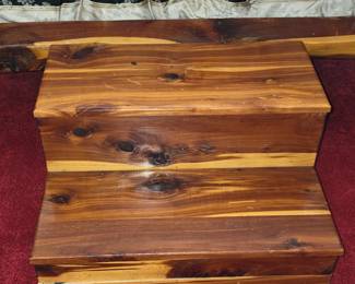 Cedar Steps that goes with Bed.