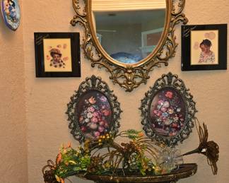 Midcentury Wall Decor and Mirror