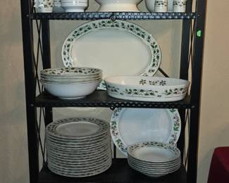 Holly Holiday Christmas China Set