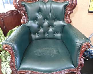 Ornate Mahogany Side Chair