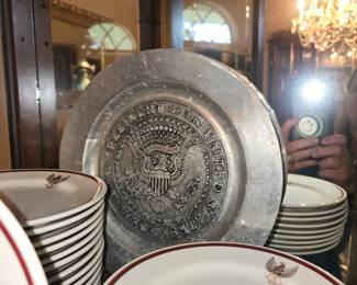 Pewter President Plate