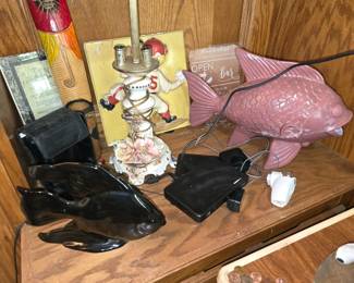 Vintage Fish Decor - Baseball Plaque