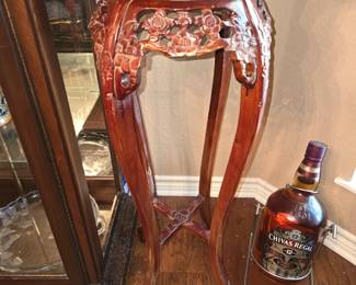 Ornate Marble Top Pedestal