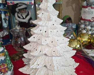 Vintage Ceremic Christmas Tree - We haven't Found Lights to it yet!
