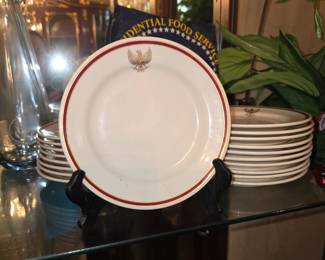 Homer Laughlin President Stoneware Plates. Perfect for a Party. We have lots!]