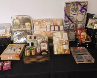 An assortment of Gift Baskets