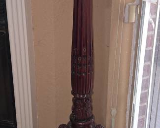 5' Mahogany Heavy Carved Pedestal - Guess what we 2!!