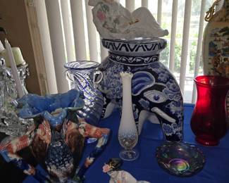 Oriental Pretty Ladies - Elephant Plant Stands