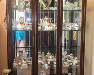 Starting on the downstairs! Lighted Display Cabinet 