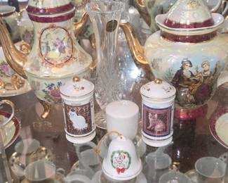 Handpainted Coffee and Chocolate Pots