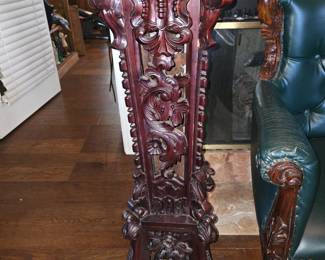 Ornate Heavy Carved Pedestal
