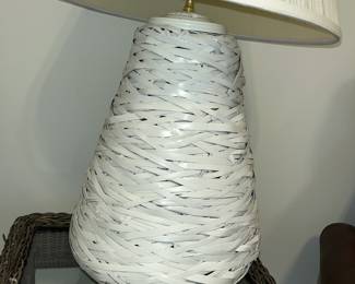 Unique woven lamp base