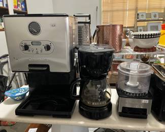 Cuisinart coffee maker and Cuisinart processor
