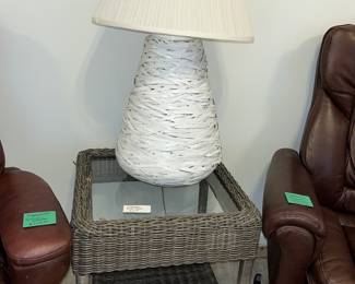 Another wicker end table!