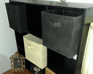 Storage basket cabinet w/ 3 baskets