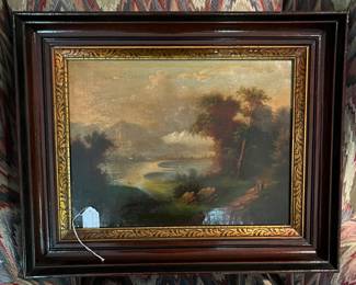 Oil on canvas Hudson River