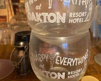 Vintage Motel Resort Glasses