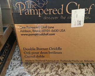 Pampered Chef Double Burner Griddle NRFB