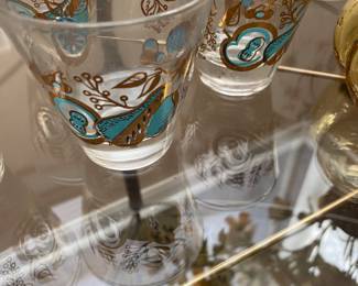 Mid Century Culver Gold Roly Polys