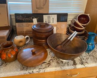 Mid Century Salad Bowl, Mid Century Cookie Jar