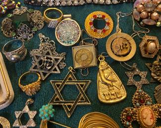 Vintage Costume Jewelry, Sterling