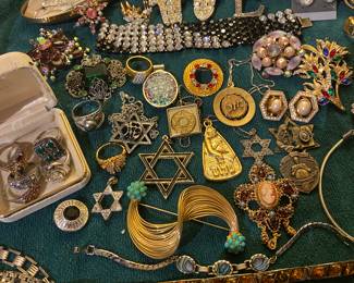Vintage Costume Jewelry, Sterling