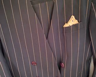 Michelle Stewart Pinstriped Suit