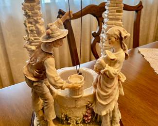 Retired 1992 Giuseppe G Armani "The Love Well", Signed. #0144C 13"