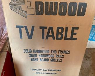 Mid Century EDWOOD TV TABLES NRFB